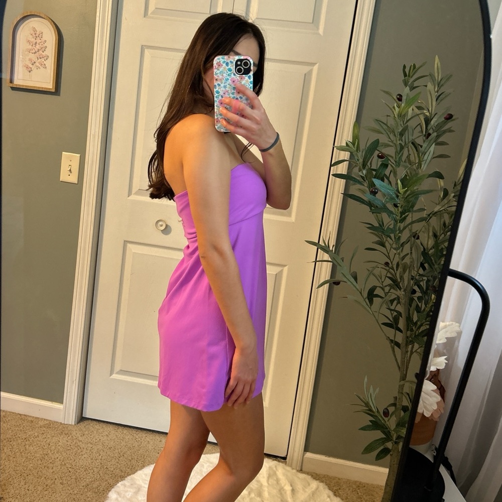 REVOLVE Strapless Pink/Purple Bodycon Dress - Picture 3 of 4